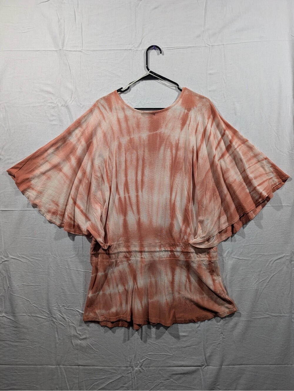 NWT, LA Relaxed, Tie Die Cover Up, Saffron, Size L/XL